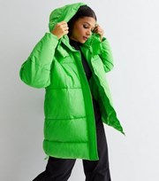 Urban Bliss Green Hooded Puffer Jacket